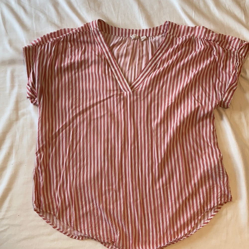 Cuffed cap sleeve blouse